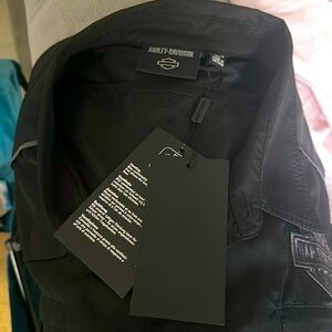Harley-Davidson Black Casual Button Down Shirt